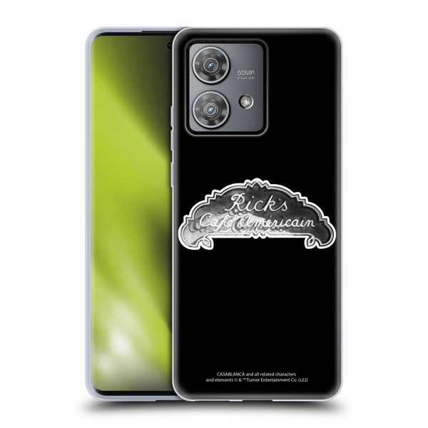 Casablanca Graphics Rick's Cafe Soft Gel Case for Motorola Edge 40 Neo 5G
