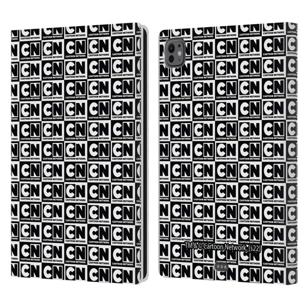 Cartoon Network Logo Pattern Leather Book Wallet Case Cover For Apple iPad Pro 11 M4 2024