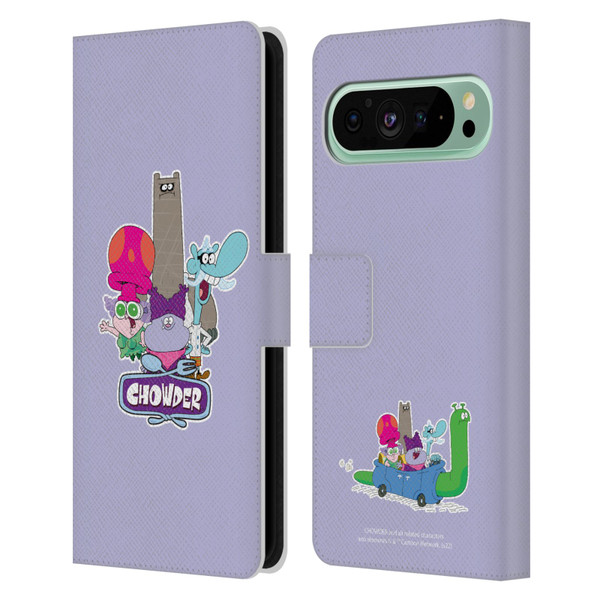 Chowder: Animated Series Graphics Character Art Leather Book Wallet Case Cover For Google Pixel 9 Pro XL