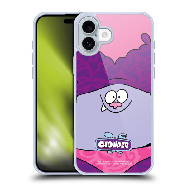 Chowder: Animated Series Graphics Full Face Soft Gel Case for Apple iPhone 16 Plus