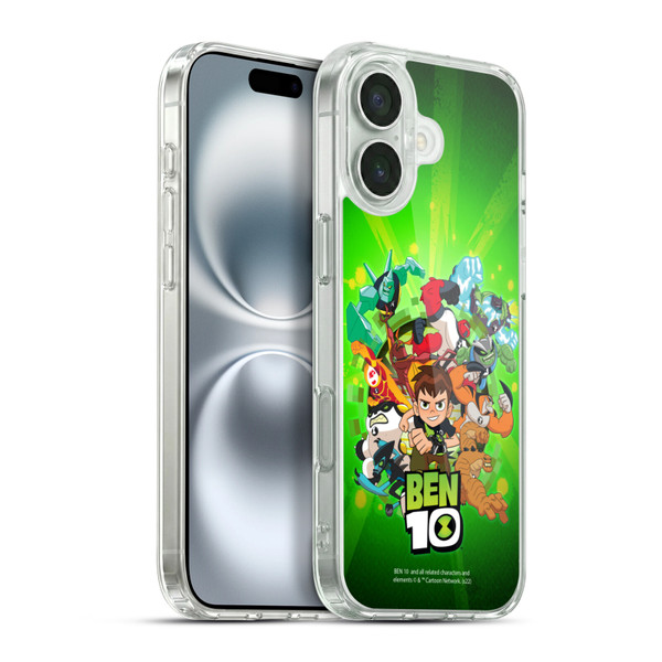 Ben 10: Animated Series Graphics Character Art Soft Gel Case for Apple iPhone 16 Plus & MagSafe
