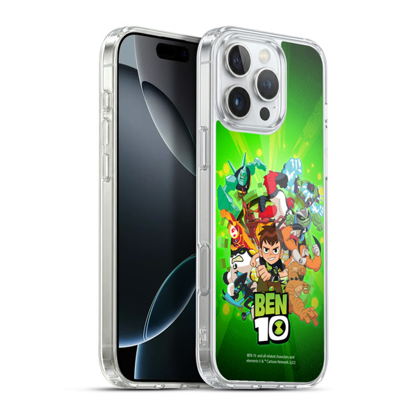 Ben 10: Animated Series Graphics Character Art Soft Gel Case for Apple iPhone 16 Pro Max & MagSafe