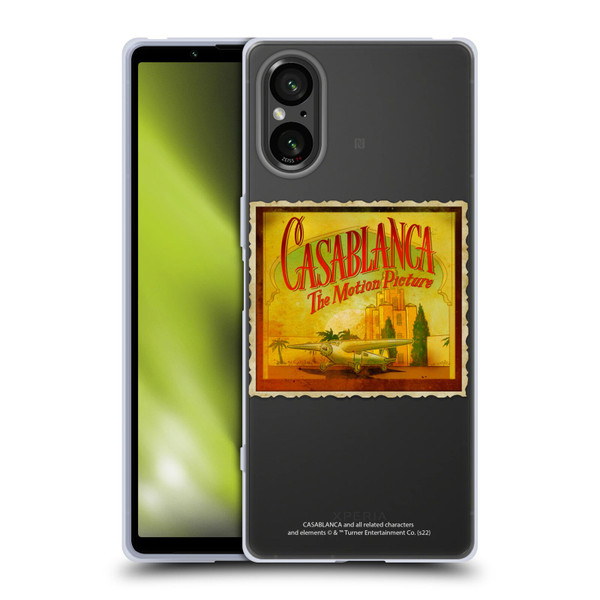 Casablanca Graphics Poster Soft Gel Case for Sony Xperia 5 V 5G