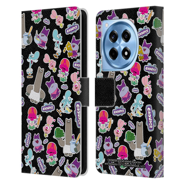 Chowder: Animated Series Graphics Pattern Leather Book Wallet Case Cover For OnePlus 12R