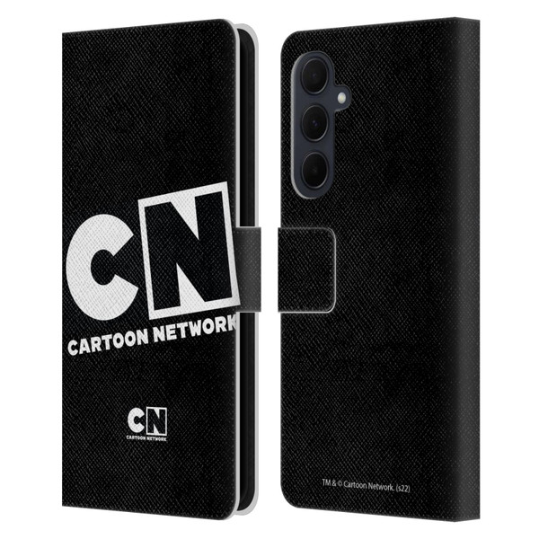 Cartoon Network Logo Oversized Leather Book Wallet Case Cover For Samsung Galaxy A35 5G