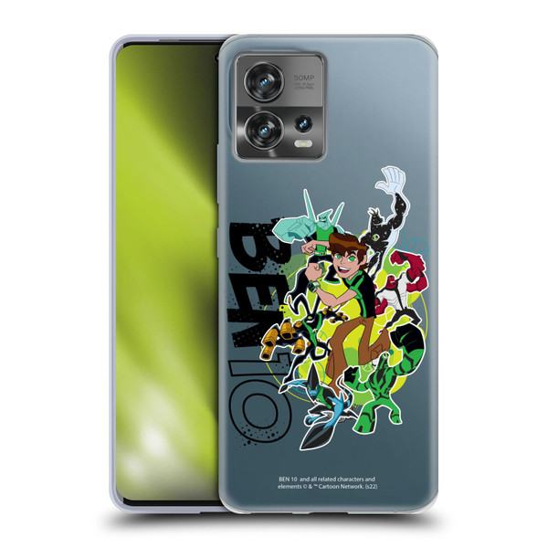 Ben 10: Omniverse Graphics Character Art Soft Gel Case for Motorola Moto Edge 30 Fusion