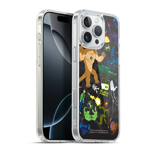 Ben 10: Alien Force Graphics Character Art Soft Gel Case for Apple iPhone 16 Pro Max & MagSafe