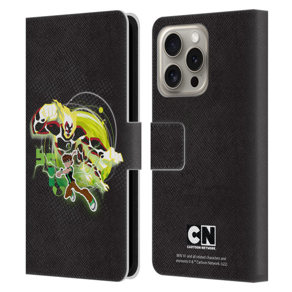 Ben 10: Omniverse Graphics Heatblast Leather Book Wallet Case Cover For Apple iPhone 16 Pro