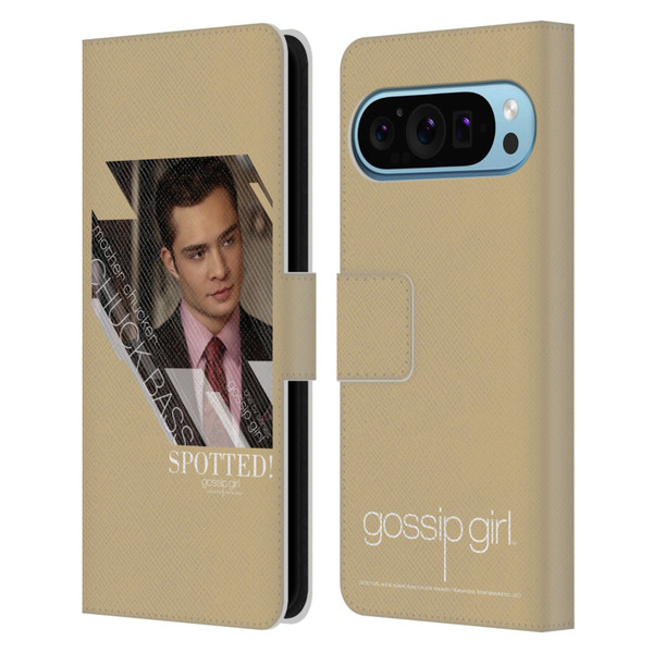 Gossip Girl Graphics Chuck Leather Book Wallet Case Cover For Google Pixel 9 / Pixel 9 Pro