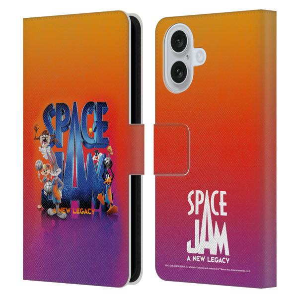 Space Jam: A New Legacy Graphics Poster Leather Book Wallet Case Cover For Apple iPhone 16
