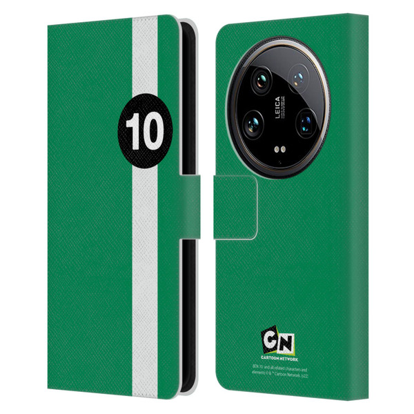 Ben 10: Alien Force Graphics Ben's Jacket Leather Book Wallet Case Cover For Xiaomi 14 Ultra