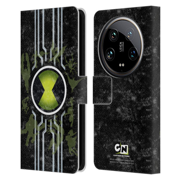 Ben 10: Alien Force Graphics Omnitrix Leather Book Wallet Case Cover For Xiaomi 14 Ultra