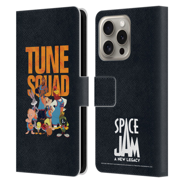 Space Jam: A New Legacy Graphics Tune Squad Leather Book Wallet Case Cover For Apple iPhone 16 Pro