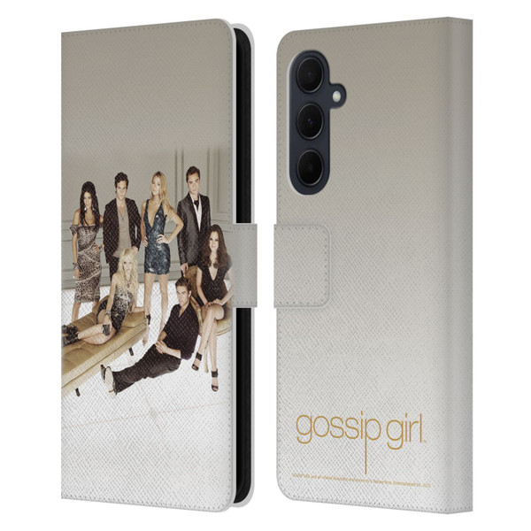 Gossip Girl Graphics Poster Leather Book Wallet Case Cover For Samsung Galaxy A35 5G