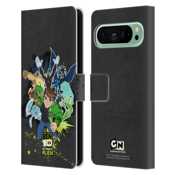 Ben 10: Ultimate Alien Graphics Character Art Leather Book Wallet Case Cover For Google Pixel 9 Pro XL