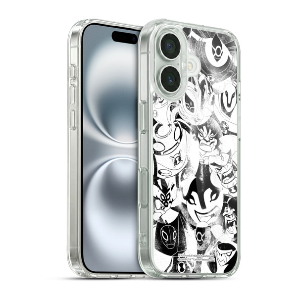 Ben 10: Ultimate Alien Graphics Ultimate Forms Soft Gel Case for Apple iPhone 16 & MagSafe