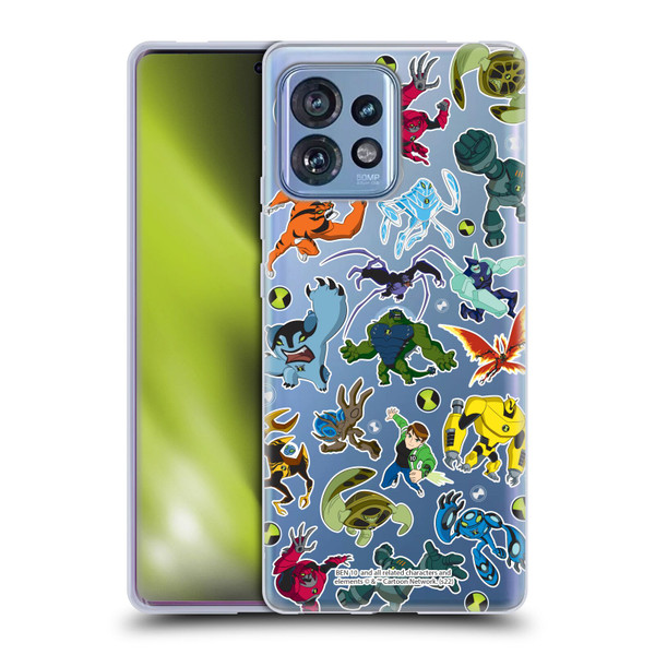 Ben 10: Ultimate Alien Graphics Alien Pattern Soft Gel Case for Motorola Moto Edge 40 Pro