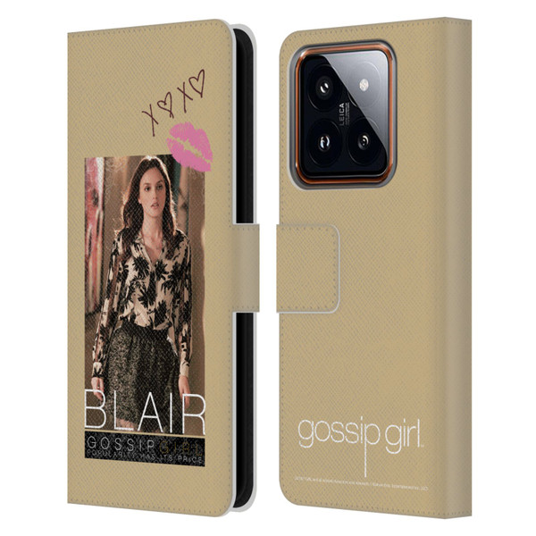 Gossip Girl Graphics Blair Leather Book Wallet Case Cover For Xiaomi 14
