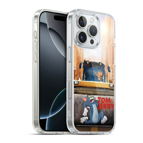 Tom And Jerry Movie (2021) Graphics Rolling Soft Gel Case for Apple iPhone 16 Pro & MagSafe