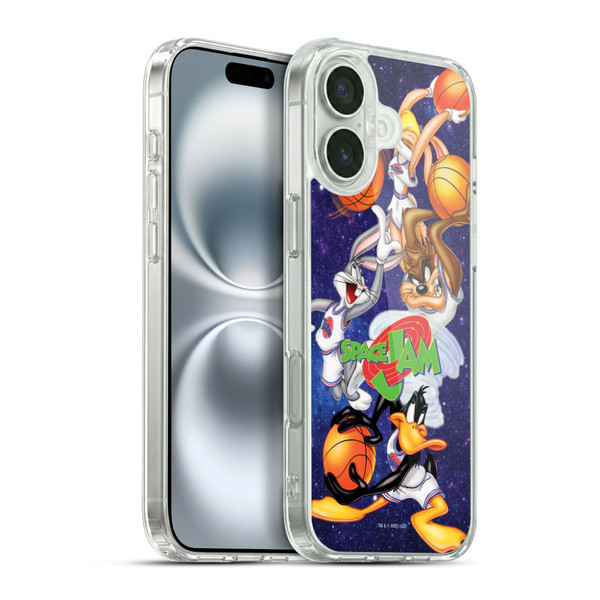 Space Jam (1996) Graphics Poster Soft Gel Case for Apple iPhone 16 Plus & MagSafe