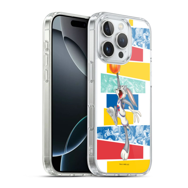 Space Jam (1996) Graphics Bugs Bunny Soft Gel Case for Apple iPhone 16 Pro & MagSafe