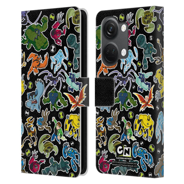 Ben 10: Ultimate Alien Graphics Alien Pattern Leather Book Wallet Case Cover For OnePlus Nord 3 5G