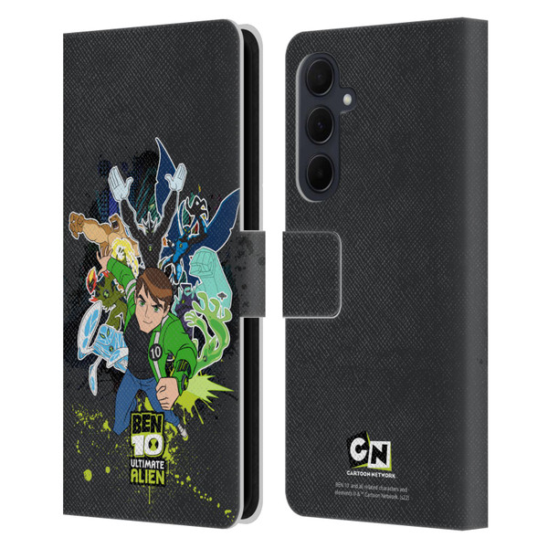 Ben 10: Ultimate Alien Graphics Character Art Leather Book Wallet Case Cover For Samsung Galaxy A35 5G