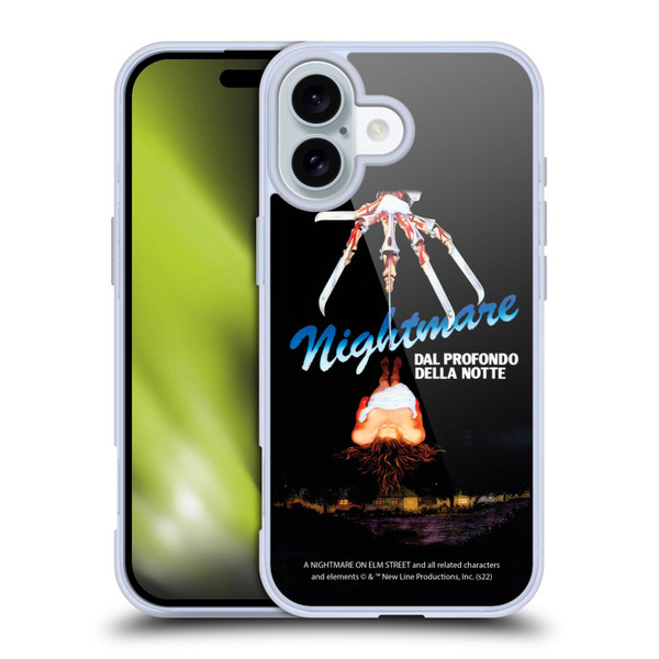 A Nightmare On Elm Street (1984) Graphics Nightmare Soft Gel Case for Apple iPhone 16