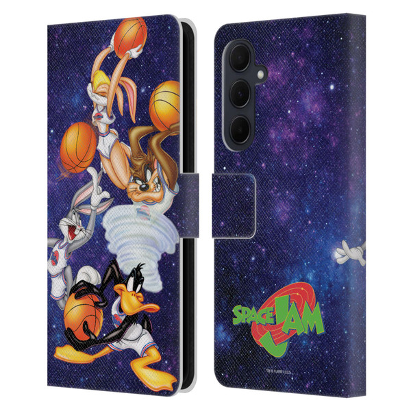 Space Jam (1996) Graphics Poster Leather Book Wallet Case Cover For Samsung Galaxy A35 5G