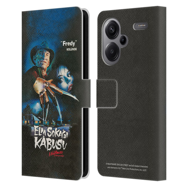 A Nightmare On Elm Street (1984) Graphics Elm Sokagi Leather Book Wallet Case Cover For Xiaomi Redmi Note 13 Pro Plus 5G