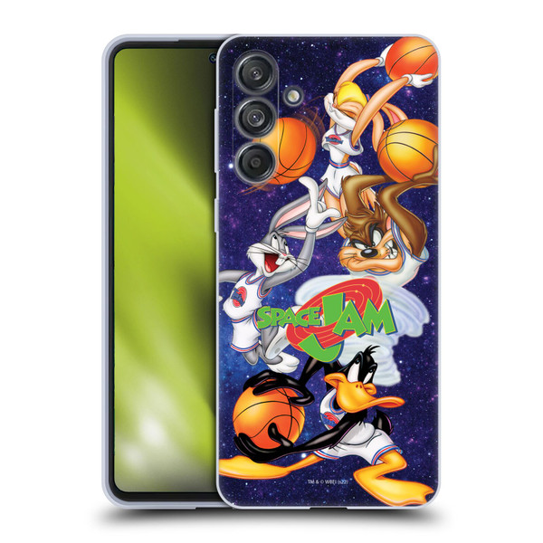 Space Jam (1996) Graphics Poster Soft Gel Case for Samsung Galaxy M55 5G