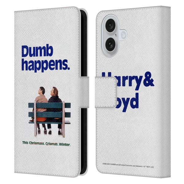 Dumb And Dumber Key Art Dumb Happens Leather Book Wallet Case Cover For Apple iPhone 16