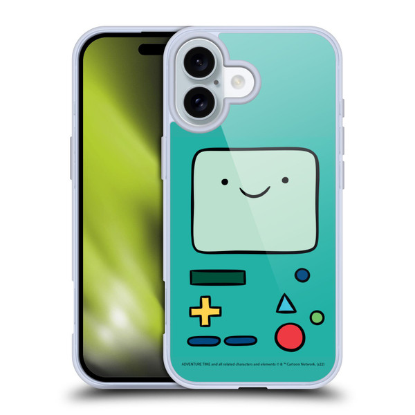 Adventure Time Graphics BMO Soft Gel Case for Apple iPhone 16
