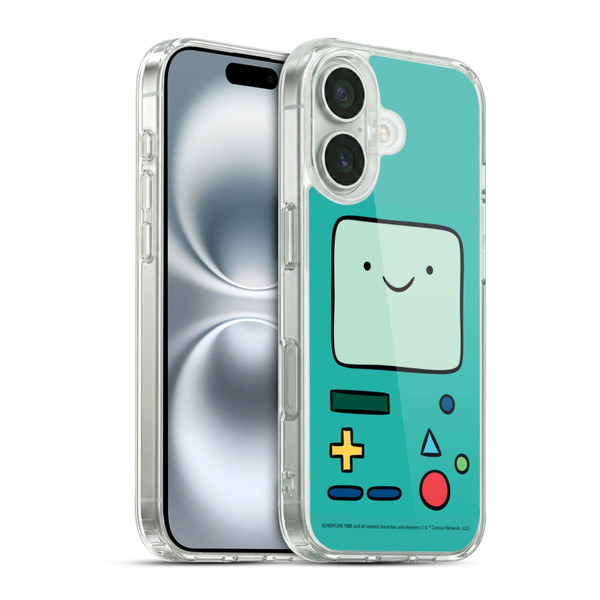 Adventure Time Graphics BMO Soft Gel Case for Apple iPhone 16 & MagSafe