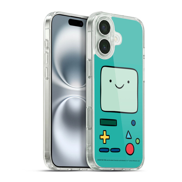 Adventure Time Graphics BMO Soft Gel Case for Apple iPhone 16 Plus & MagSafe