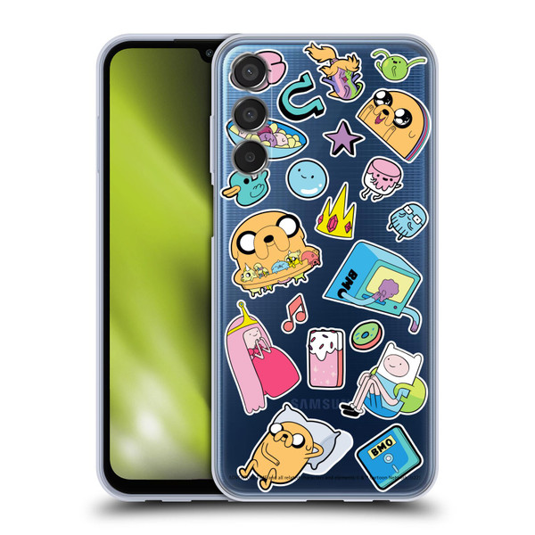 Adventure Time Graphics Icons Soft Gel Case for Samsung Galaxy M15/F15 5G