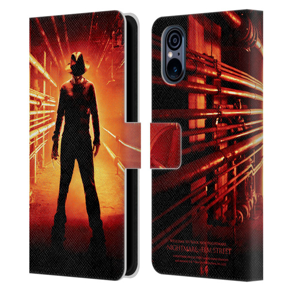 A Nightmare On Elm Street (2010) Graphics Freddy Poster Leather Book Wallet Case Cover For Sony Xperia 5 V 5G