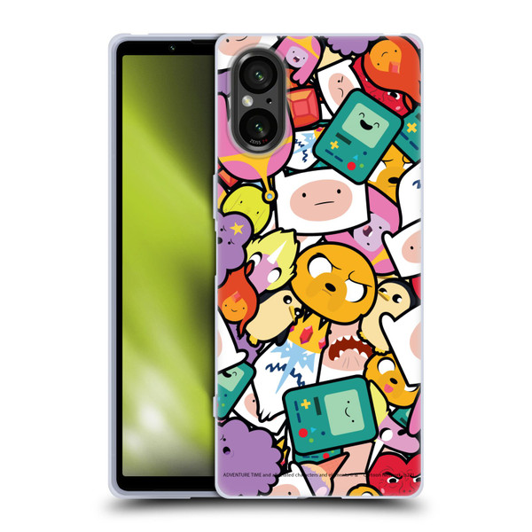 Adventure Time Graphics Pattern Soft Gel Case for Sony Xperia 5 V 5G