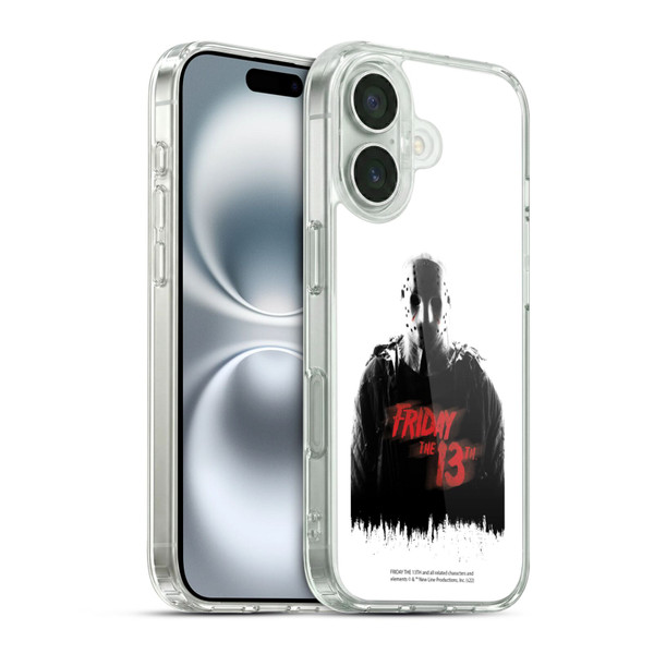 Friday the 13th 2009 Graphics Jason Voorhees Key Art Soft Gel Case for Apple iPhone 16 & MagSafe