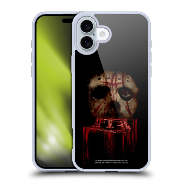 Friday the 13th 2009 Graphics Jason Voorhees Soft Gel Case for Apple iPhone 16 Plus