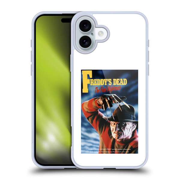 A Nightmare On Elm Street: Freddy's Dead Graphics Poster Soft Gel Case for Apple iPhone 16 Plus