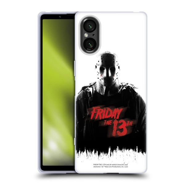 Friday the 13th 2009 Graphics Jason Voorhees Key Art Soft Gel Case for Sony Xperia 5 V 5G