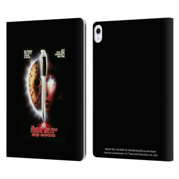 Friday the 13th Part VII The New Blood Graphics Key Art Leather Book Wallet Case Cover For Apple iPad Air 13 2024