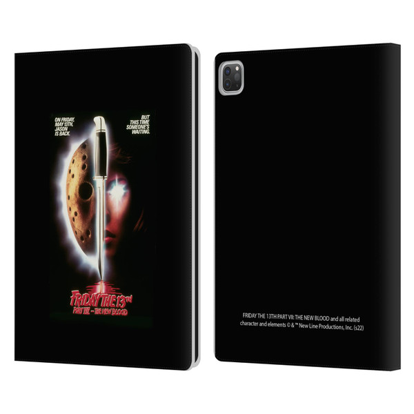 Friday the 13th Part VII The New Blood Graphics Key Art Leather Book Wallet Case Cover For Apple iPad Pro 13 M4 2024