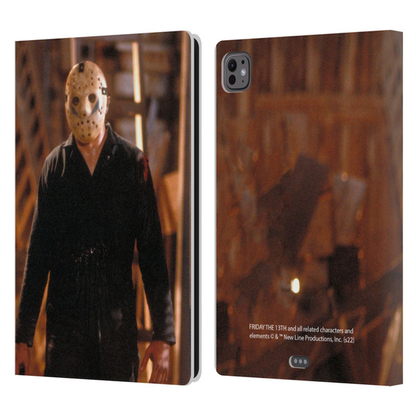 Friday the 13th: A New Beginning Graphics Jason Voorhees Leather Book Wallet Case Cover For Apple iPad Pro 11 M4 2024