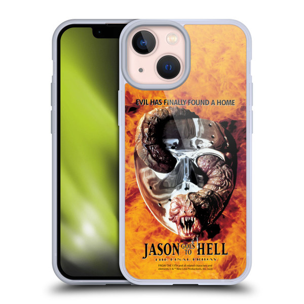 Friday the 13th: Jason Goes To Hell Graphics Key Art Soft Gel Case for Apple iPhone 13 Mini