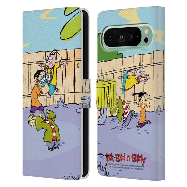 Ed, Edd, n Eddy Graphics Characters Leather Book Wallet Case Cover For Google Pixel 9 Pro XL