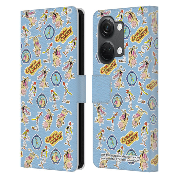 Cow and Chicken Graphics Pattern Leather Book Wallet Case Cover For OnePlus Nord 3 5G