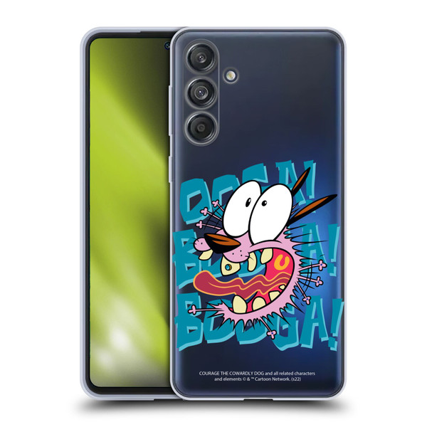 Courage The Cowardly Dog Graphics Spooked Soft Gel Case for Samsung Galaxy M55 5G