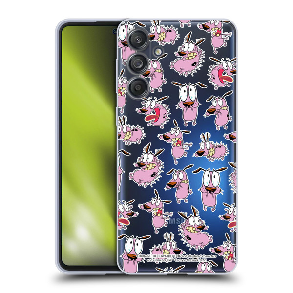 Courage The Cowardly Dog Graphics Pattern Soft Gel Case for Samsung Galaxy M55 5G